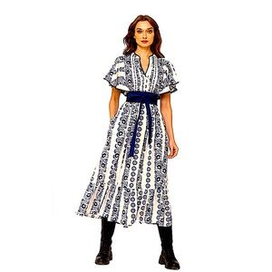 Beyond by Vera “Leni” dress, sunrise blue - size M